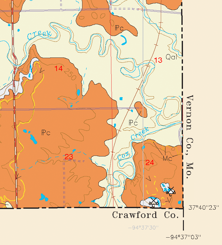 small geologic map