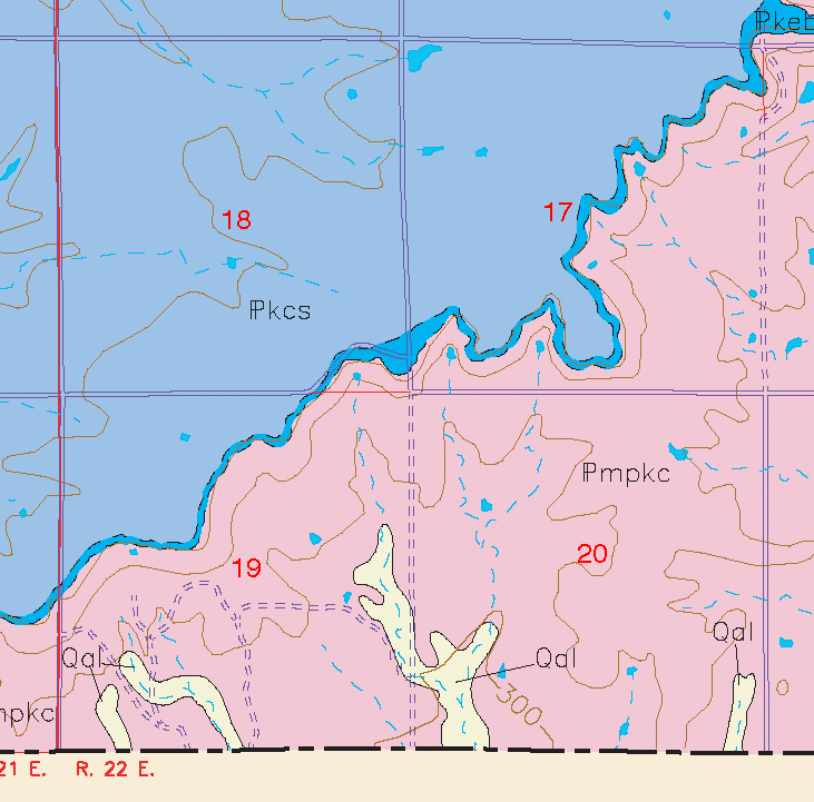 small geologic map