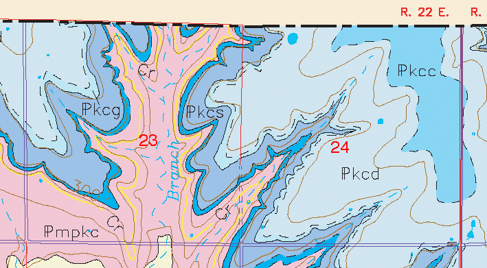 small geologic map