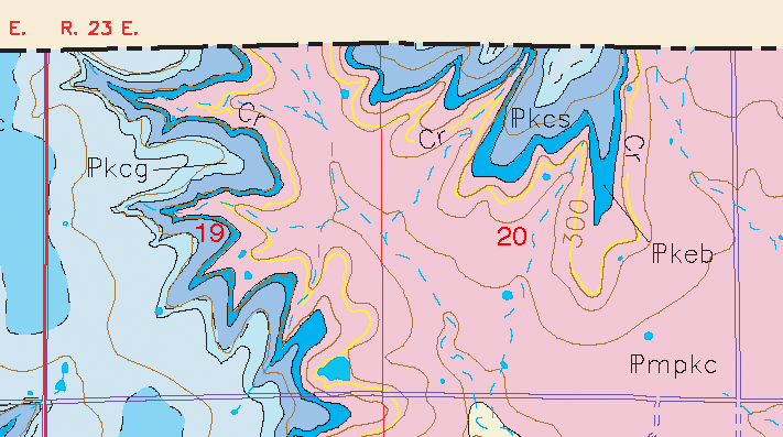 small geologic map
