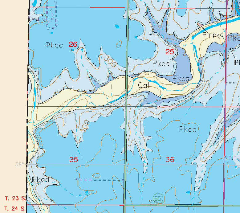 small geologic map
