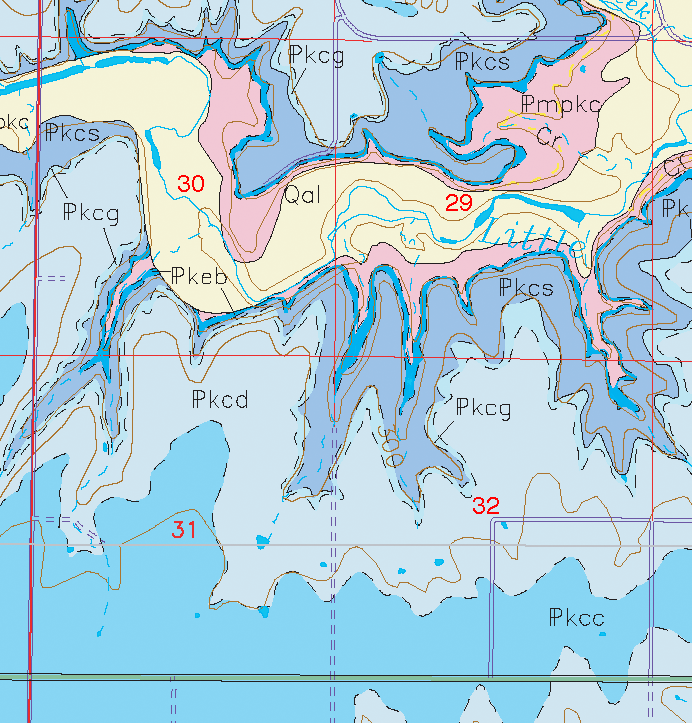 small geologic map