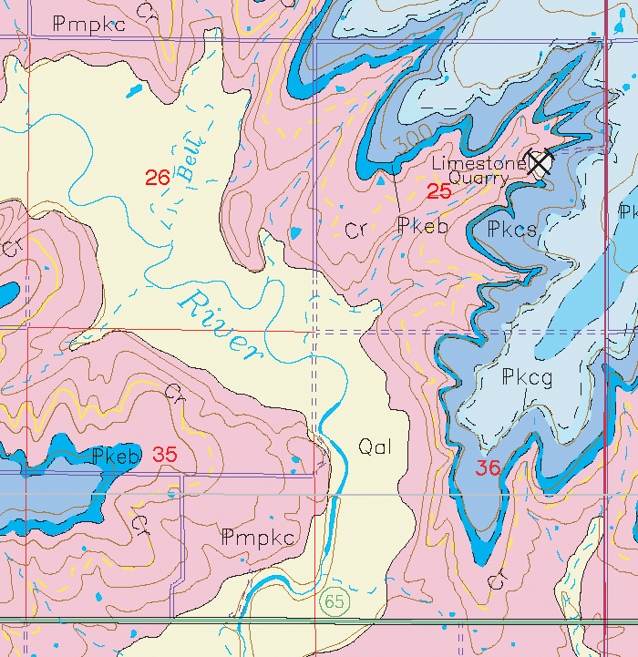 small geologic map
