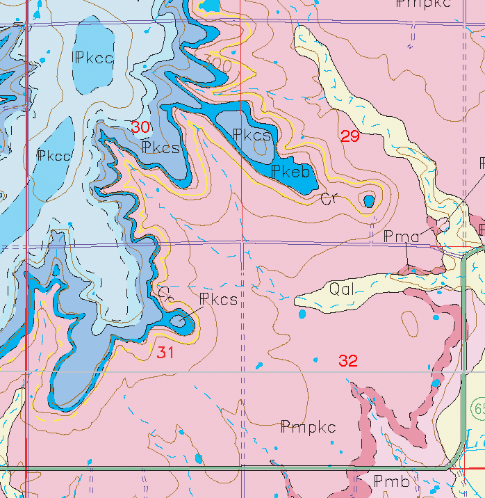 small geologic map