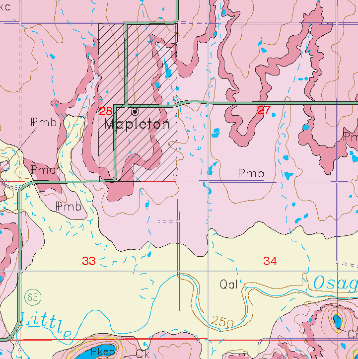 small geologic map