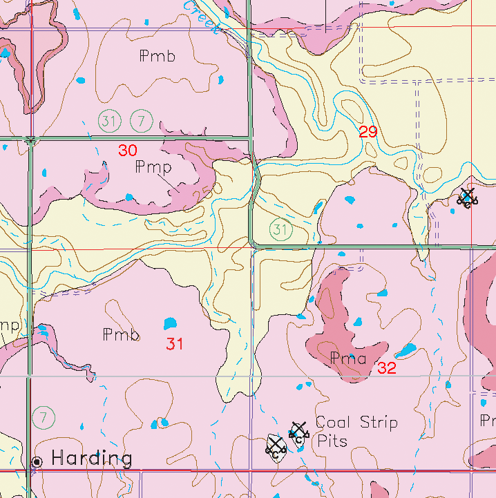 small geologic map