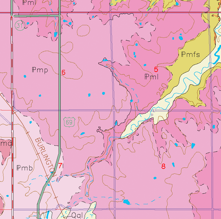 small geologic map