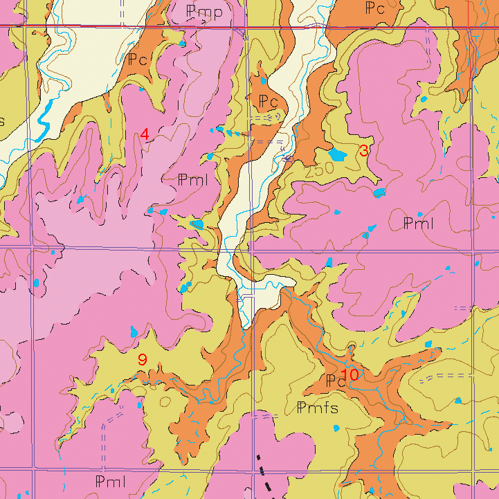 small geologic map