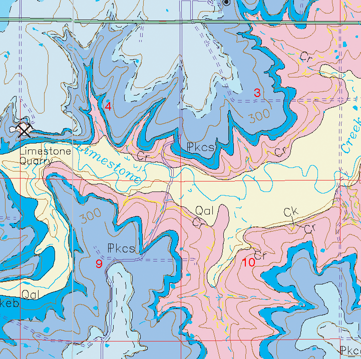 small geologic map