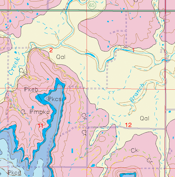 small geologic map