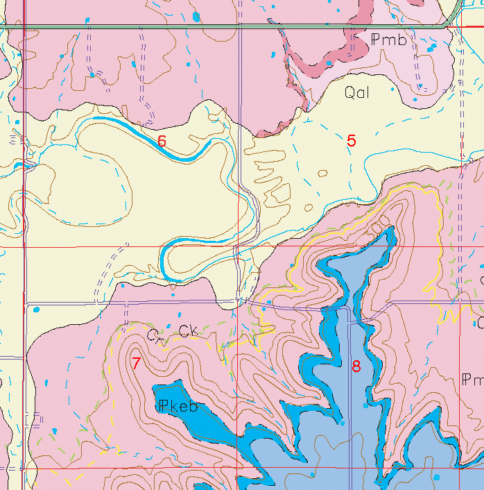small geologic map