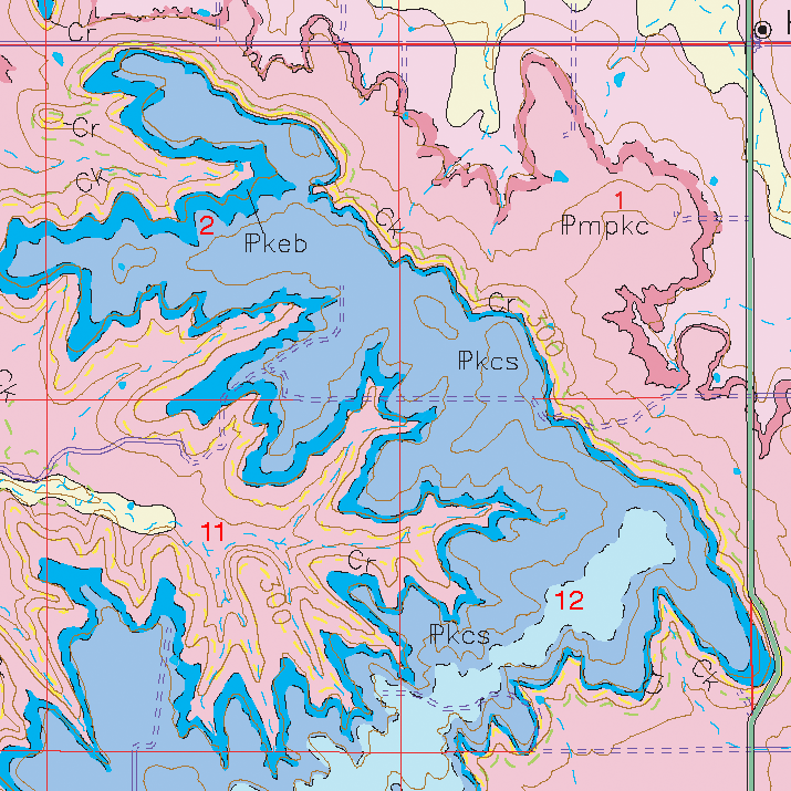 small geologic map