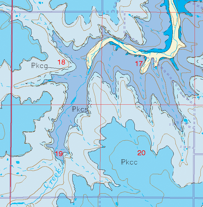 small geologic map