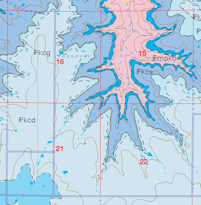 small geologic map