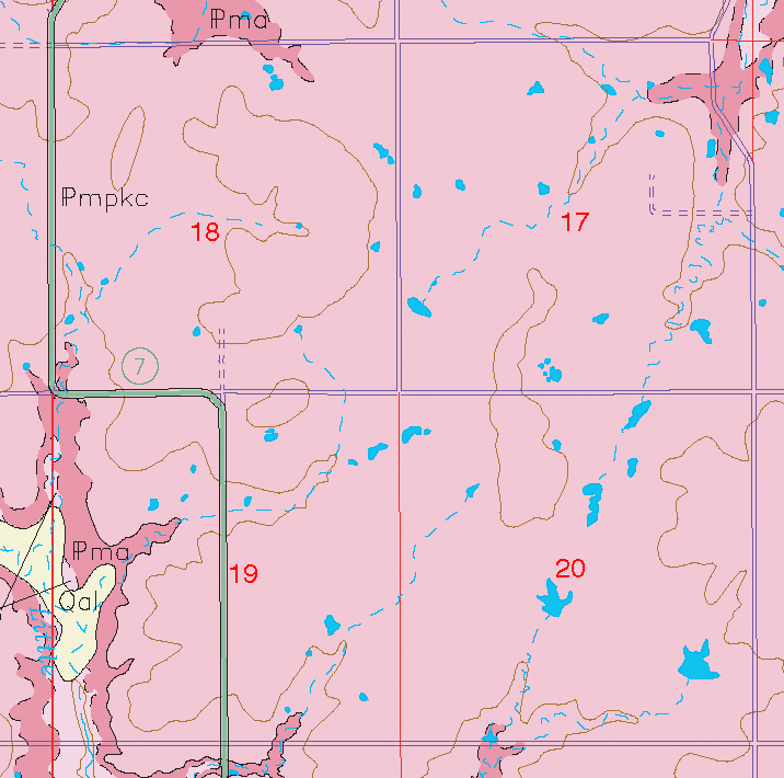 small geologic map