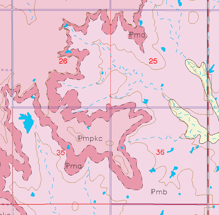 small geologic map