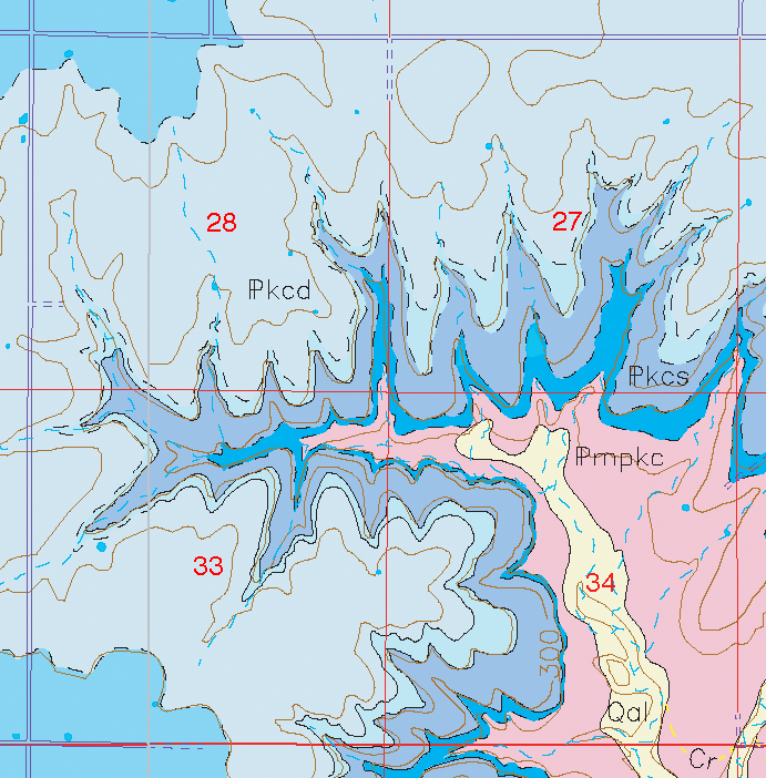 small geologic map