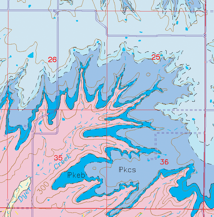 small geologic map