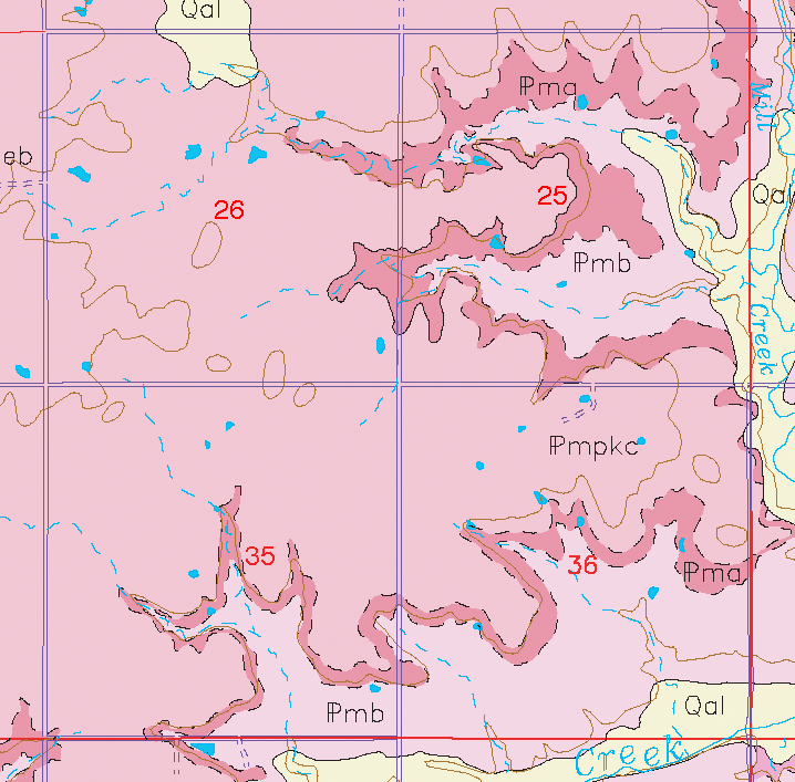small geologic map