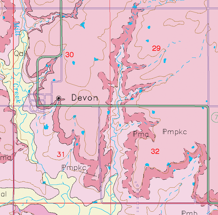 small geologic map