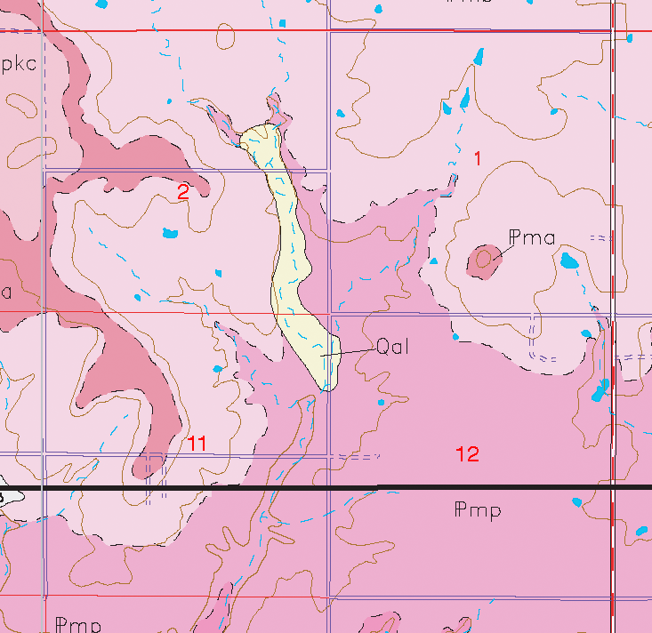 small geologic map