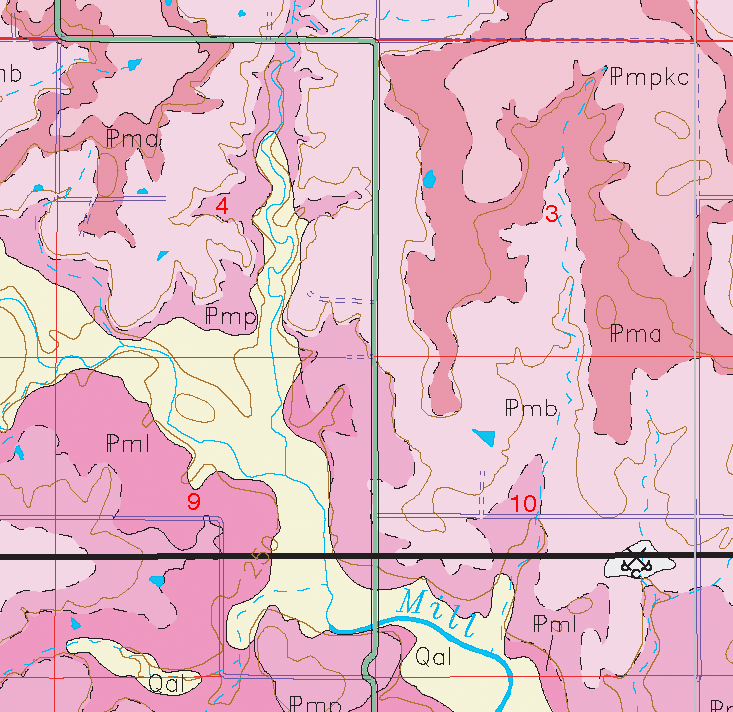 small geologic map