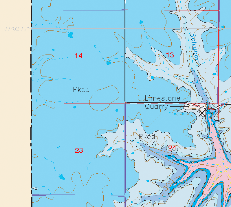 small geologic map