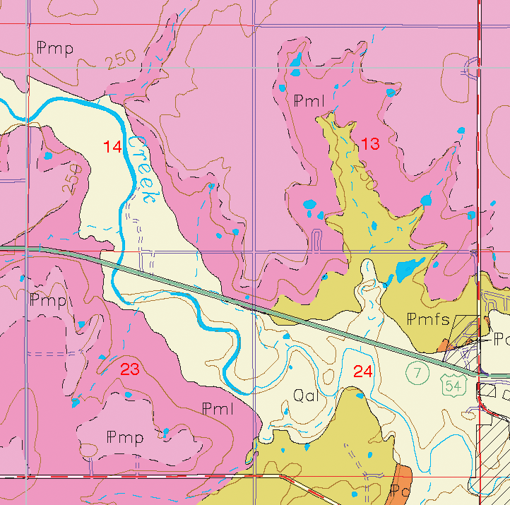 small geologic map