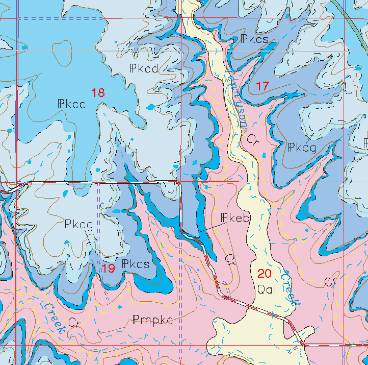 small geologic map
