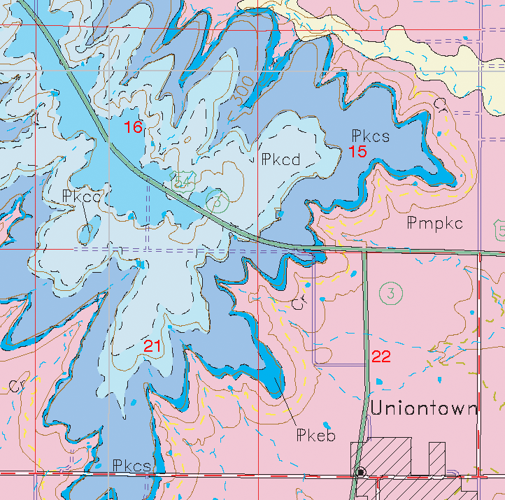 small geologic map