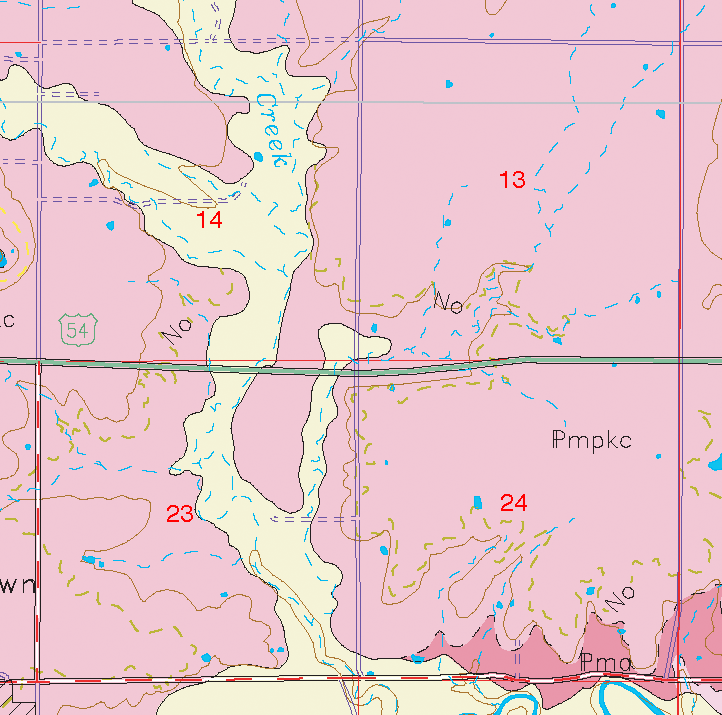 small geologic map