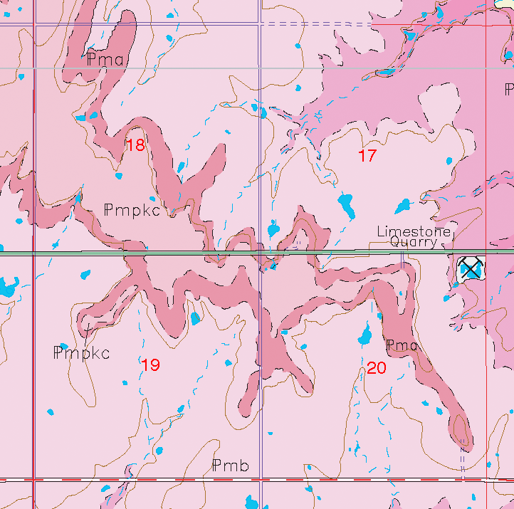 small geologic map