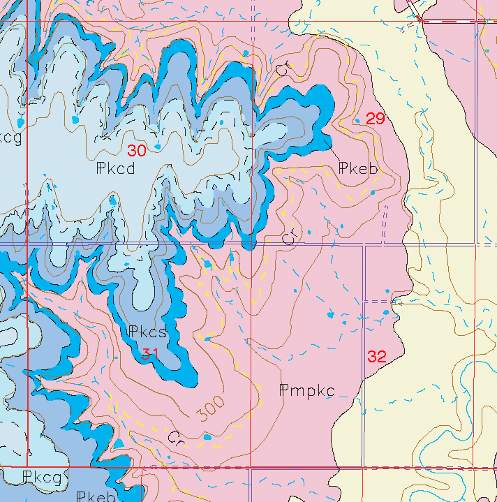 small geologic map