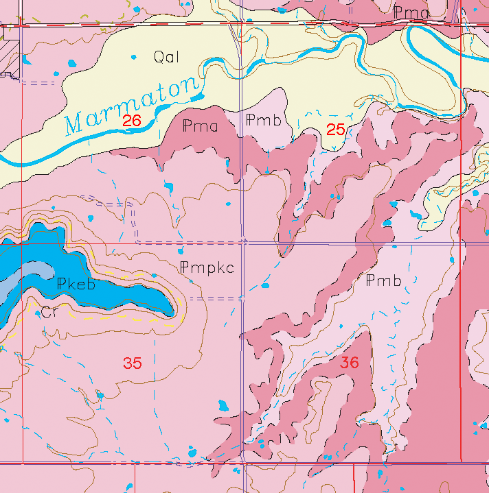 small geologic map