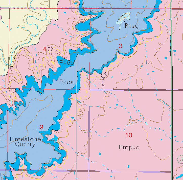 small geologic map