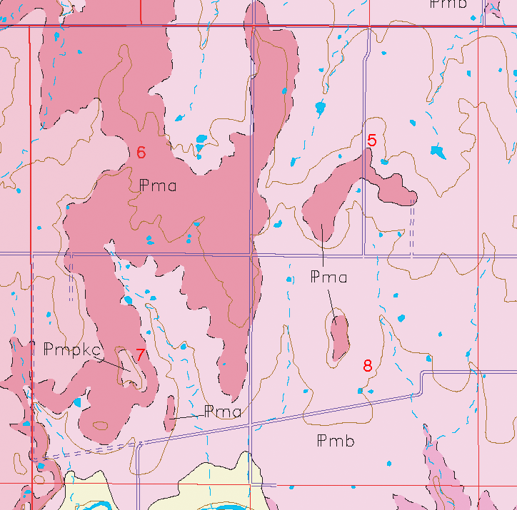 small geologic map
