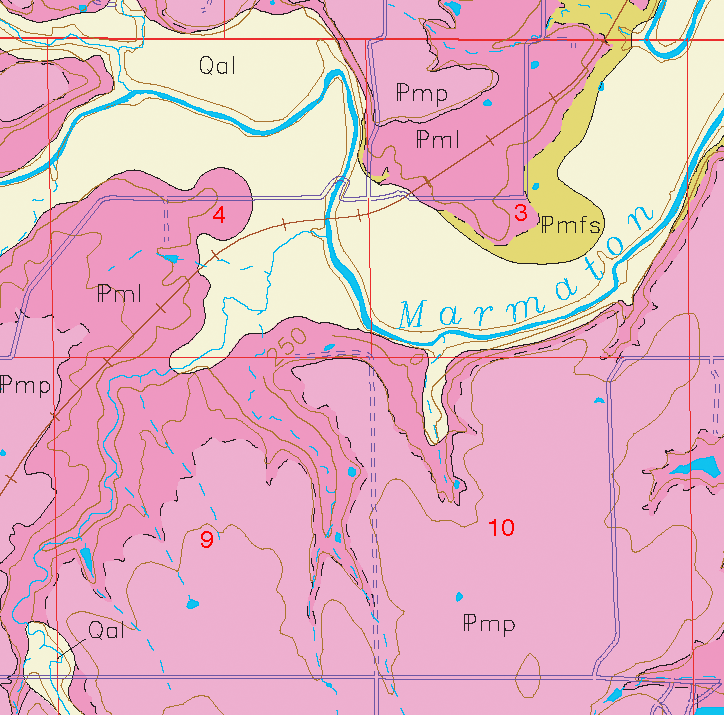 small geologic map