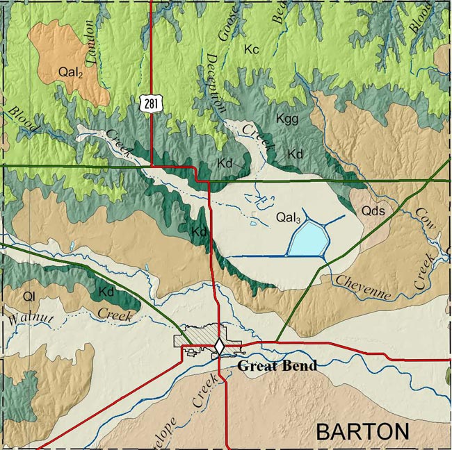 Barton county geologic map