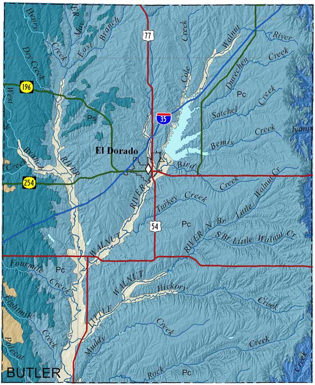 Butler County geologic map