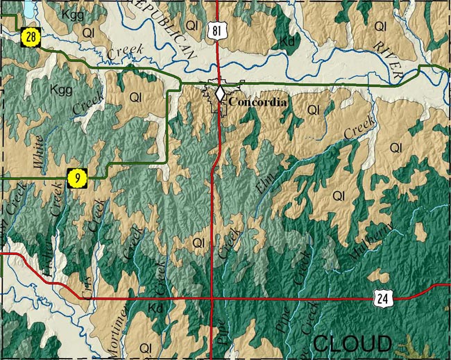 Cloud county geologic map