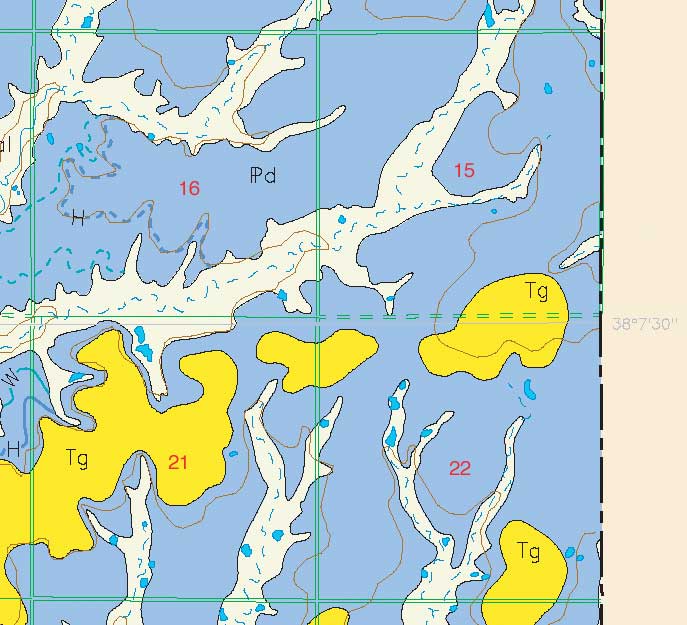 small geologic map