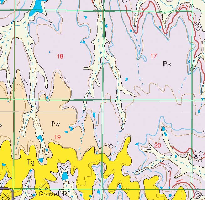 small geologic map