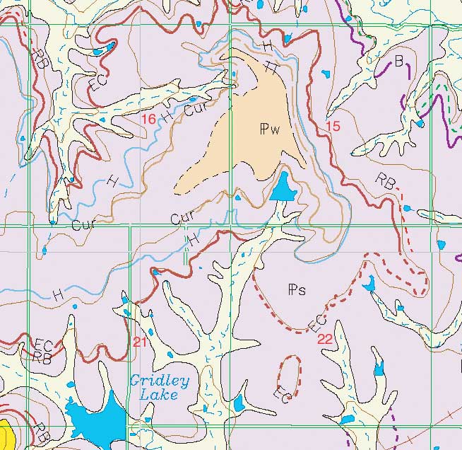 small geologic map