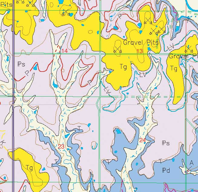 small geologic map