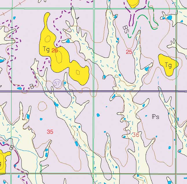 small geologic map