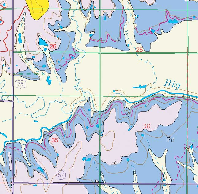 small geologic map