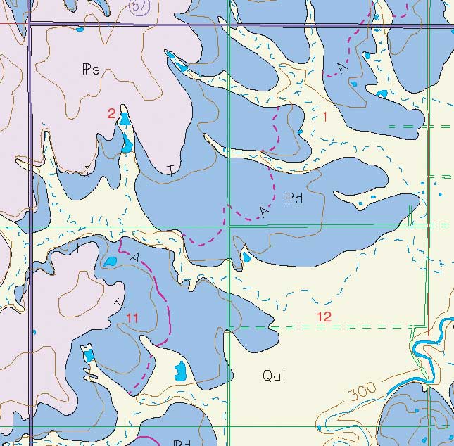 small geologic map