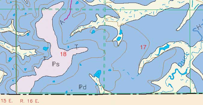 small geologic map