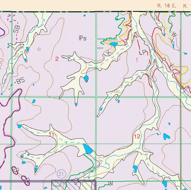 small geologic map