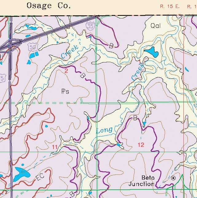 small geologic map